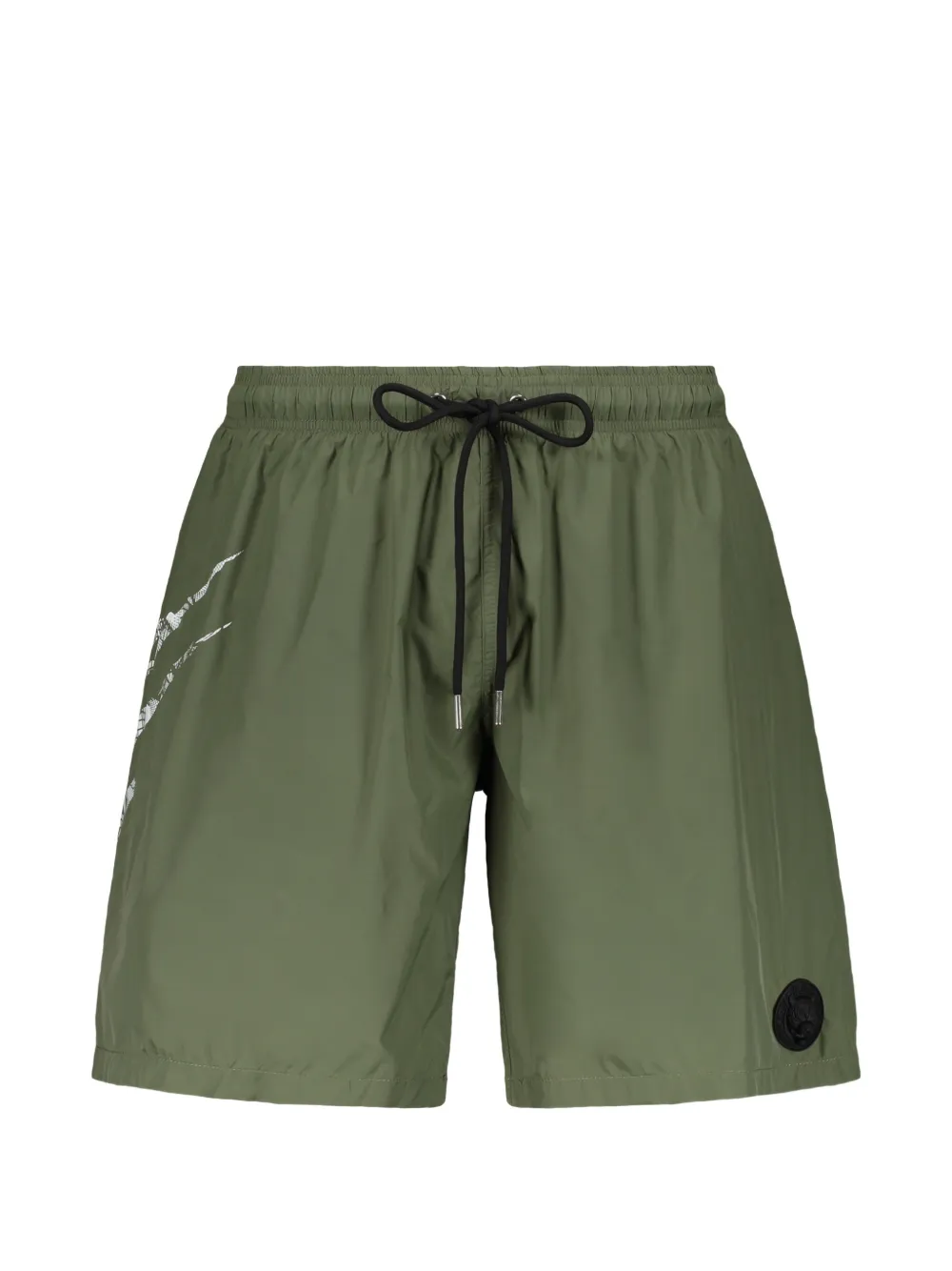 Plein Sport graphic-print drawstring swim shorts - Verde