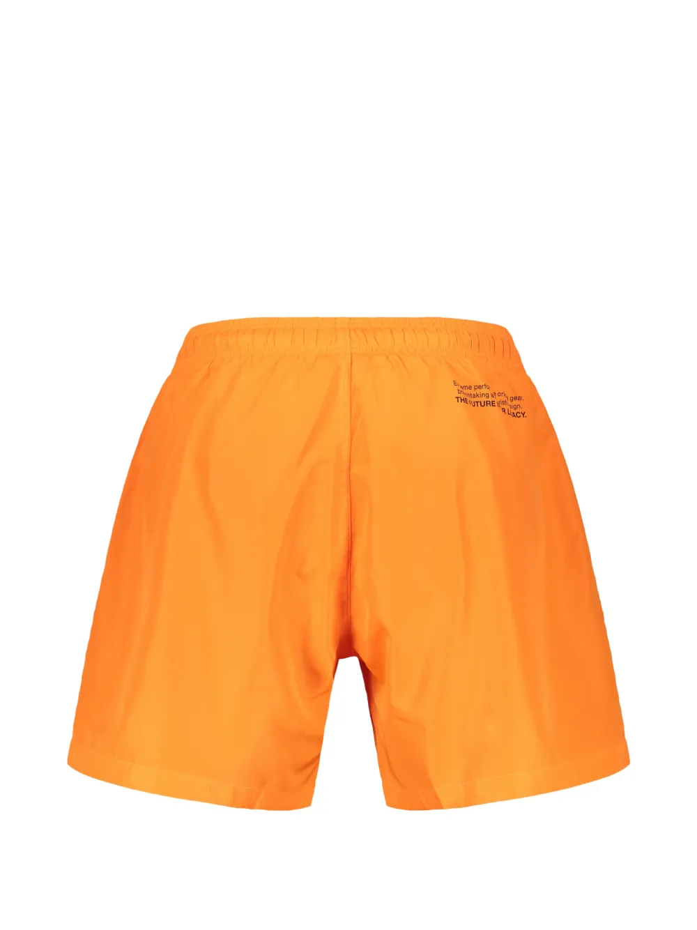Plein Sport Zwembroek met logoprint en trekkoord Oranje