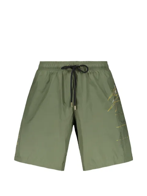 Plein Sport graphic-print drawstring swim shorts