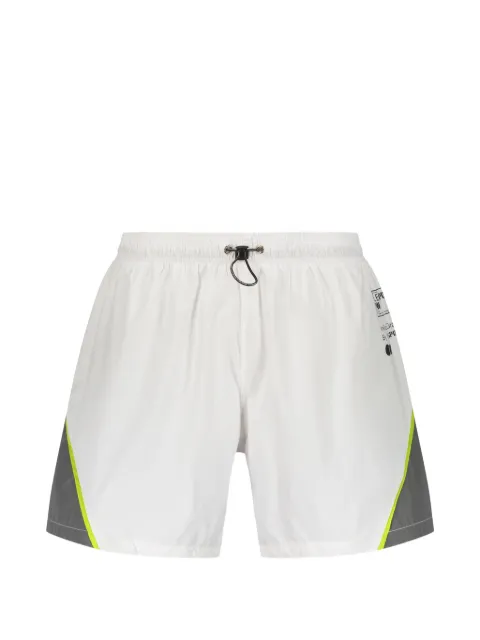 Plein Sport drawstring-waist panelled swim shorts