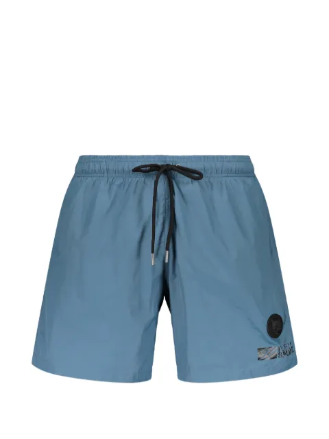 Plein Sport logo-patch drawstring swim shorts