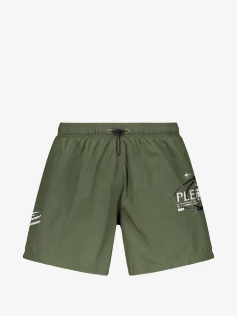 Plein Sport logo-print drawstring swim shorts
