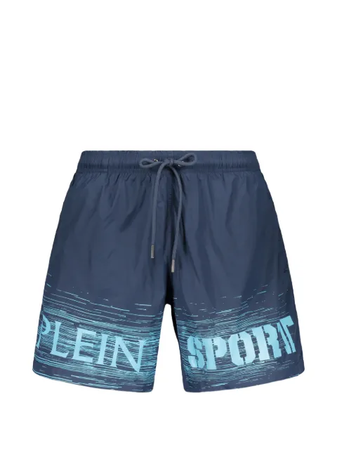 Plein Sport logo-print drawstring swim shorts