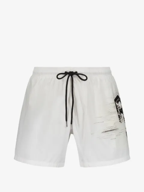Plein Sport logo-patch drawstring swimsuit