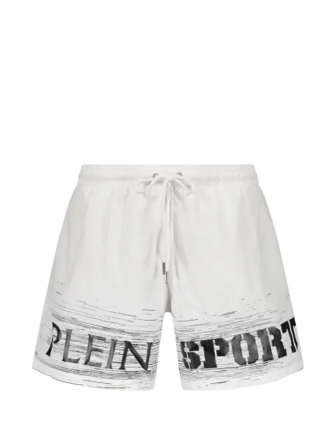 Plein Sport logo-print drawstring swim shorts