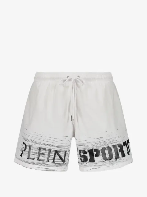 Plein Sport logo-print drawstring swim shorts