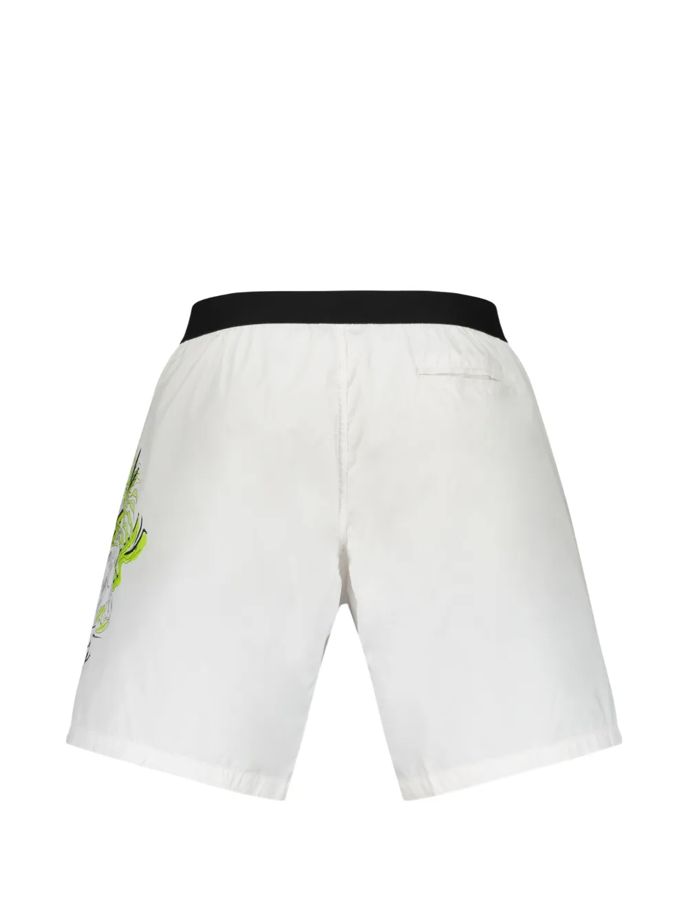 Plein Sport Zwembroek met grafische print Wit