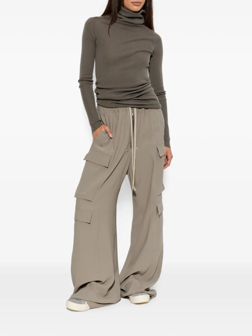 Rick Owens Tube ribgebreide coltrui Grijs