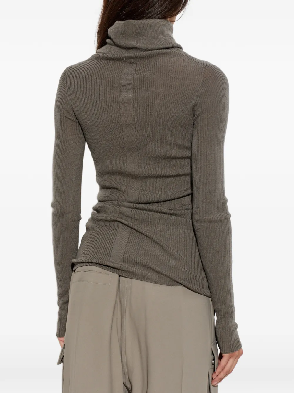 Rick Owens Tube ribgebreide coltrui Grijs