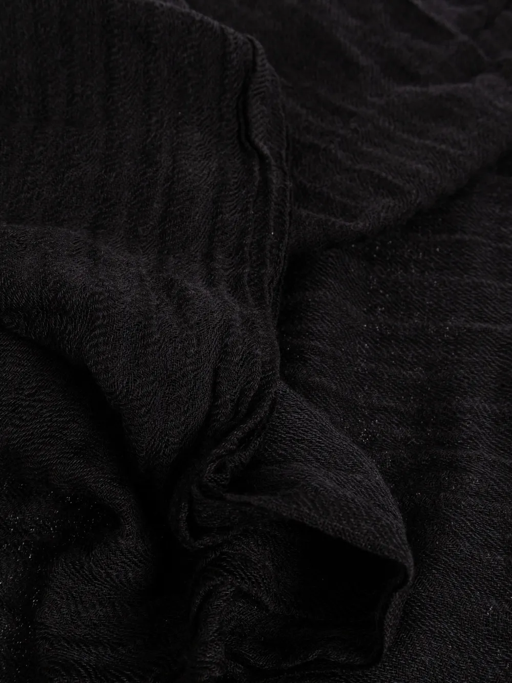 Rick Owens Sjaal met gerafelde afwerking Zwart
