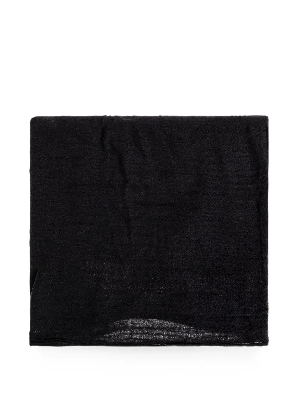 Rick Owens Sciarpa con orlo a taglio vivo - Nero
