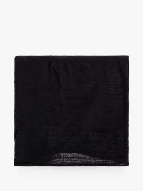 Rick Owens mascada con bordes sin rematar