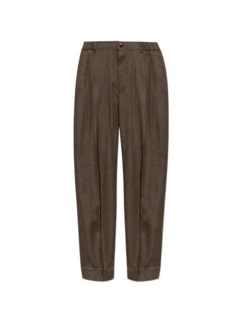 Brioni pleated wool trousers