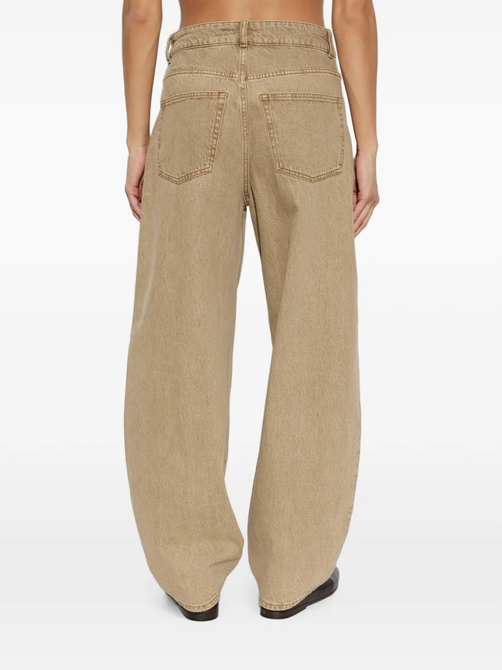 By Malene Birger Jeans met wijde pijpen Beige