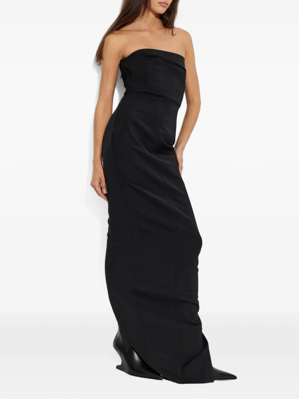 Rick Owens Strapless avondjurk Zwart