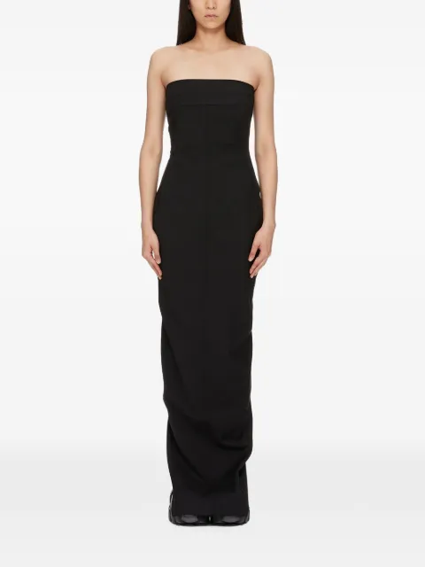 Rick Owens Bustier strapless maxi gown