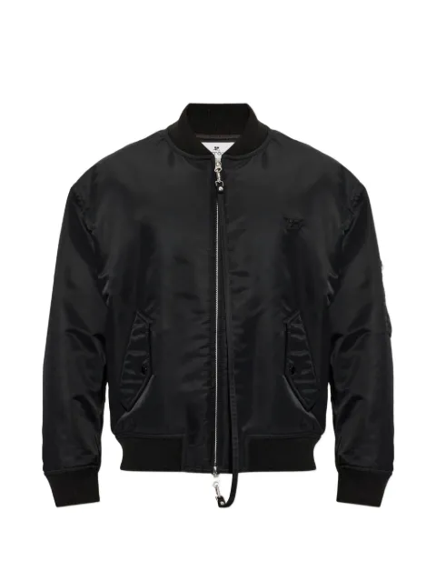 Courrèges logo-patch bomber jacket