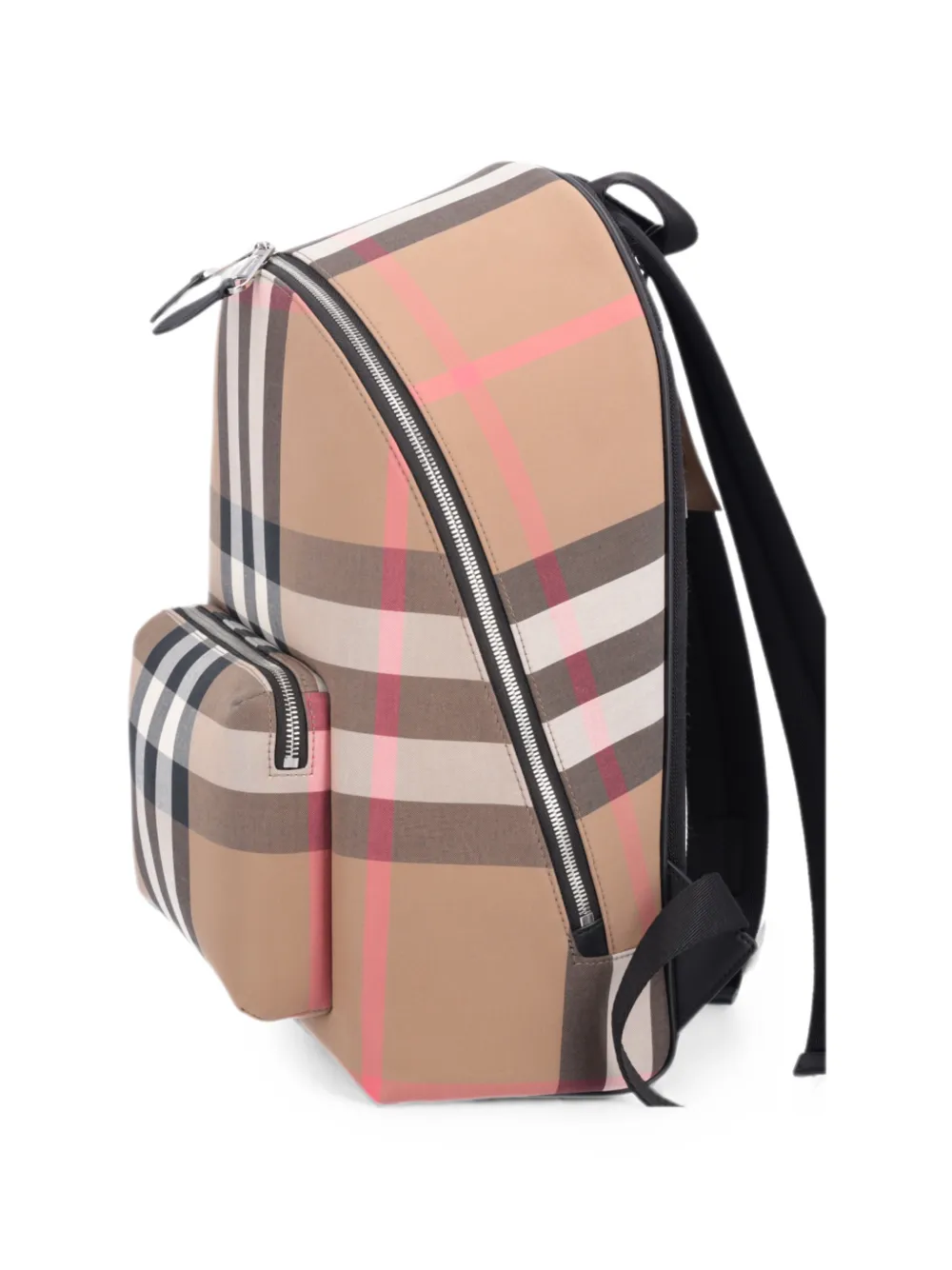 Burberry Jeff Check Backpack | Neutrals | FARFETCH