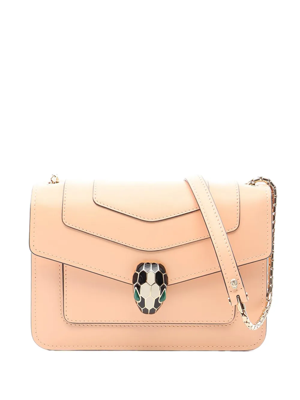 Bvlgari Pre-Owned 2018-2026 Leather Serpenti Forever Chain Flap shoulder bag - Toni neutri