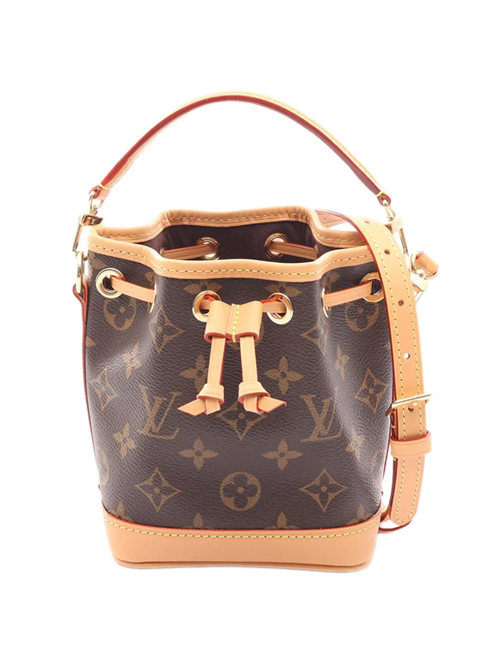 Louis Vuitton Pre-Owned 2021-2026 Monogram Nano Noe bucket bag - Marrone