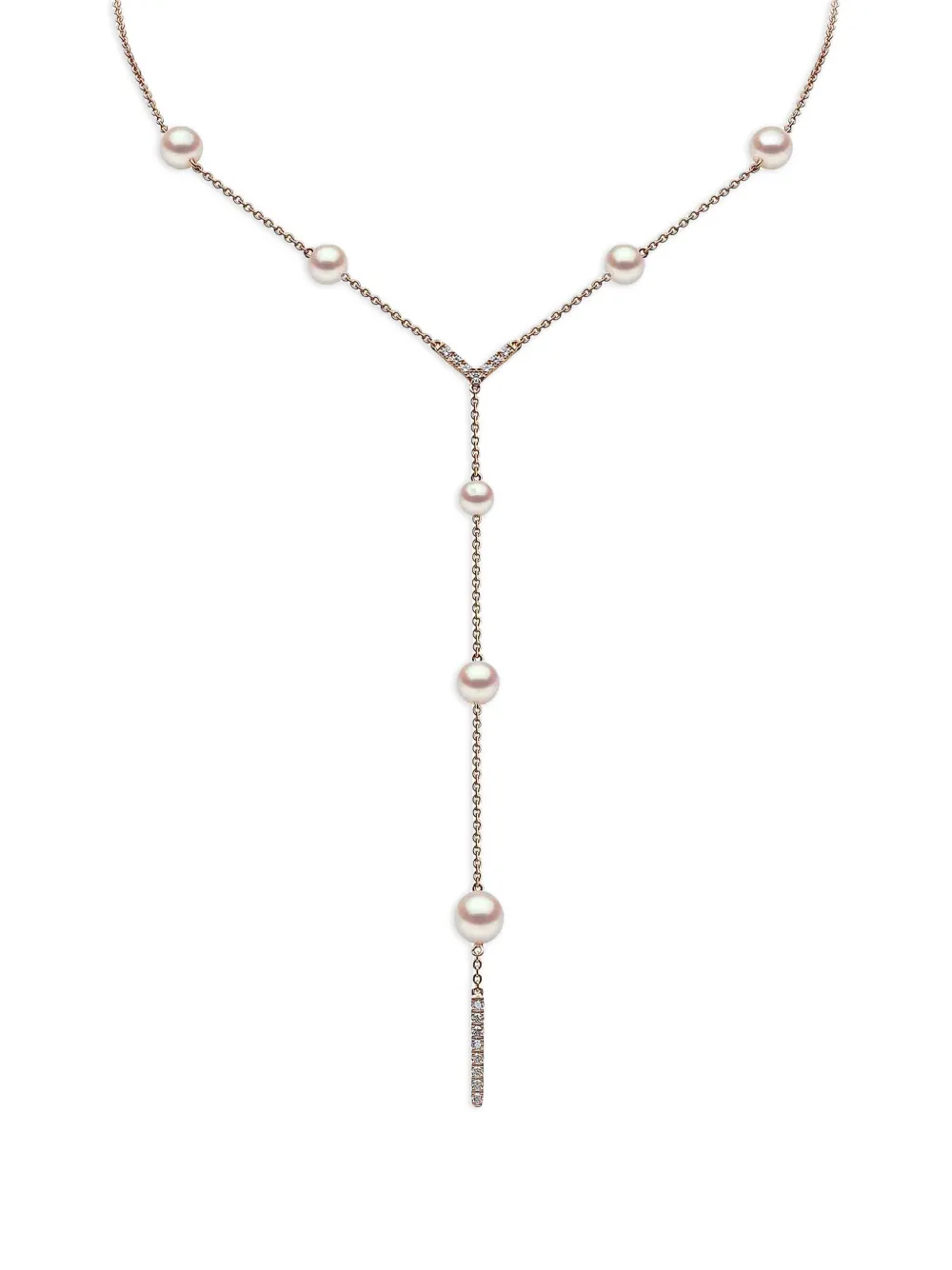 Yoko London Trend Halskette mit Süßwasserperlen und Diamanten - Rosa