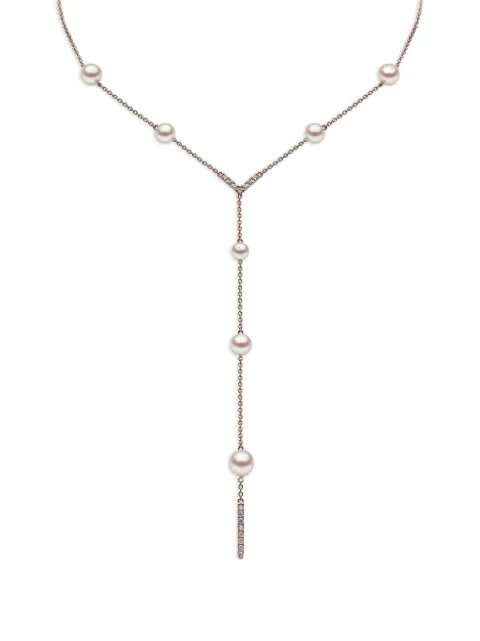 Yoko London Freshwater pearl diamond Trend necklace