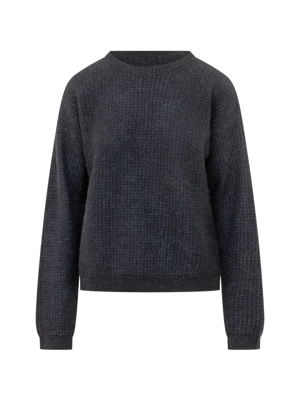 Fabiana Filippi ribbed-knit crew-neck sweater - Grau