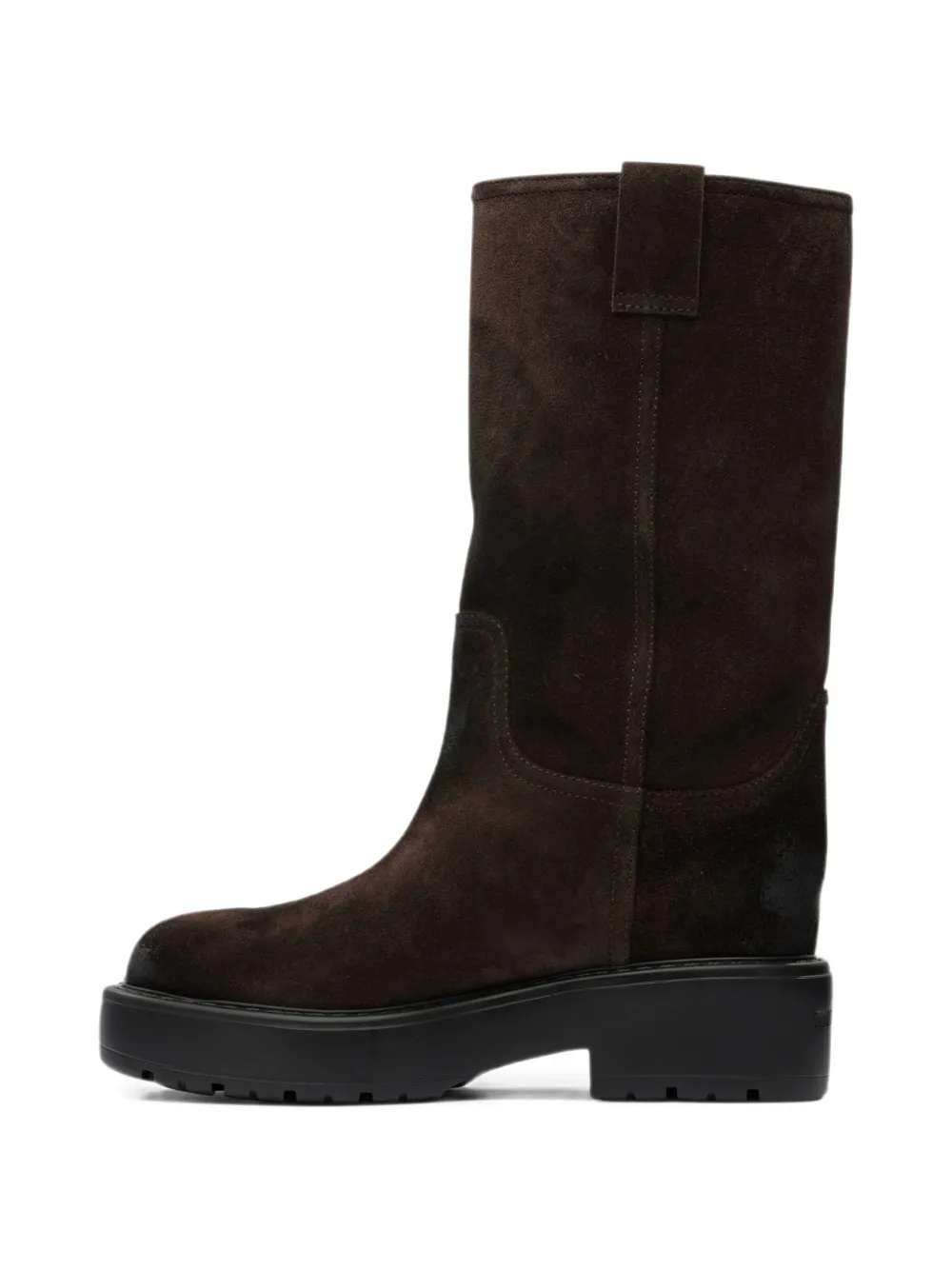 Miu suede pull-on boots Bruin