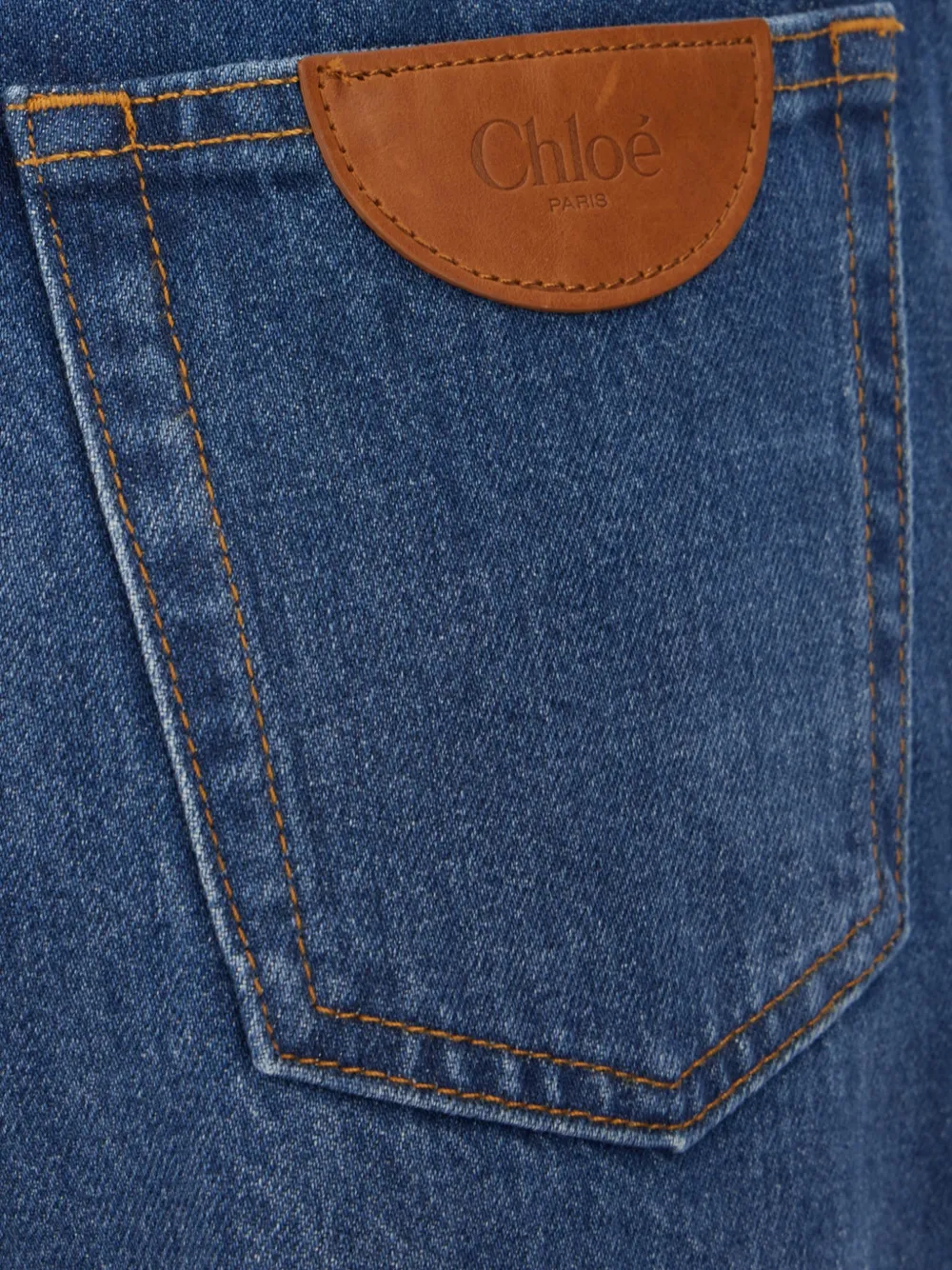 Chloé Jeans met logopatch Blauw