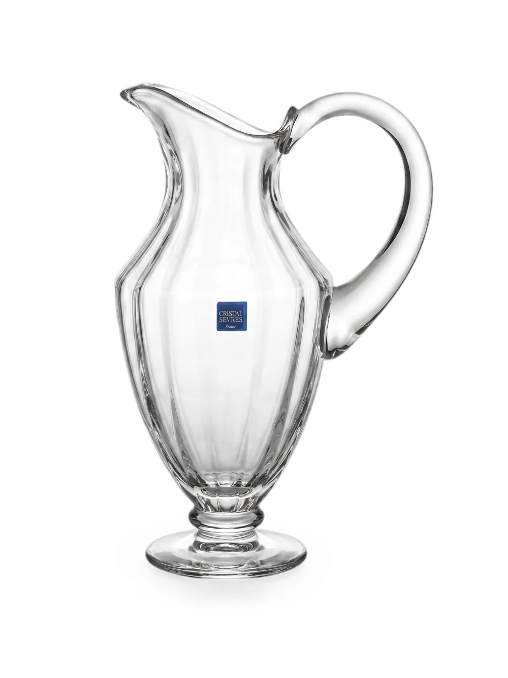 CRISTAL DE SEVRES Iris fluted pitcher - Weiß