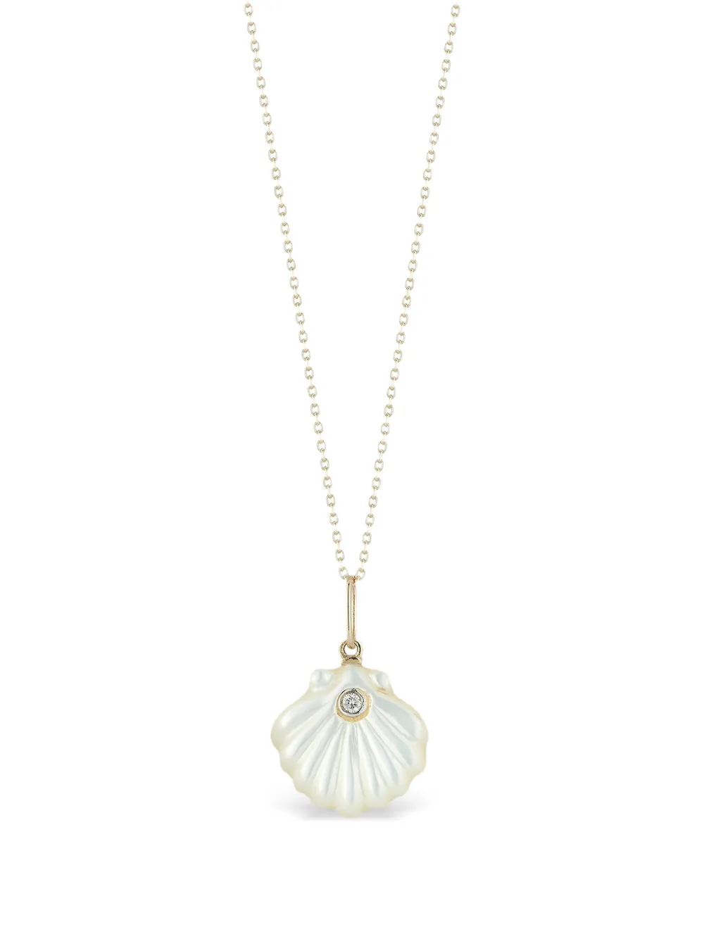 Mateo Venus Mother-of-pearl Necklace in Gold, view 2