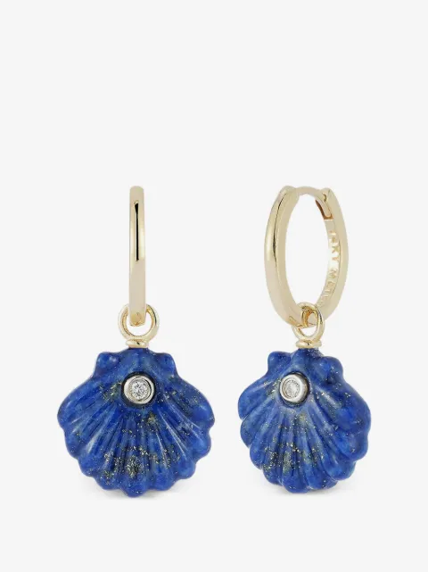 Mateo Venus diamond drop earrings
