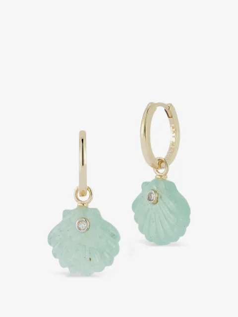 Mateo Venus carved jade drop earrings