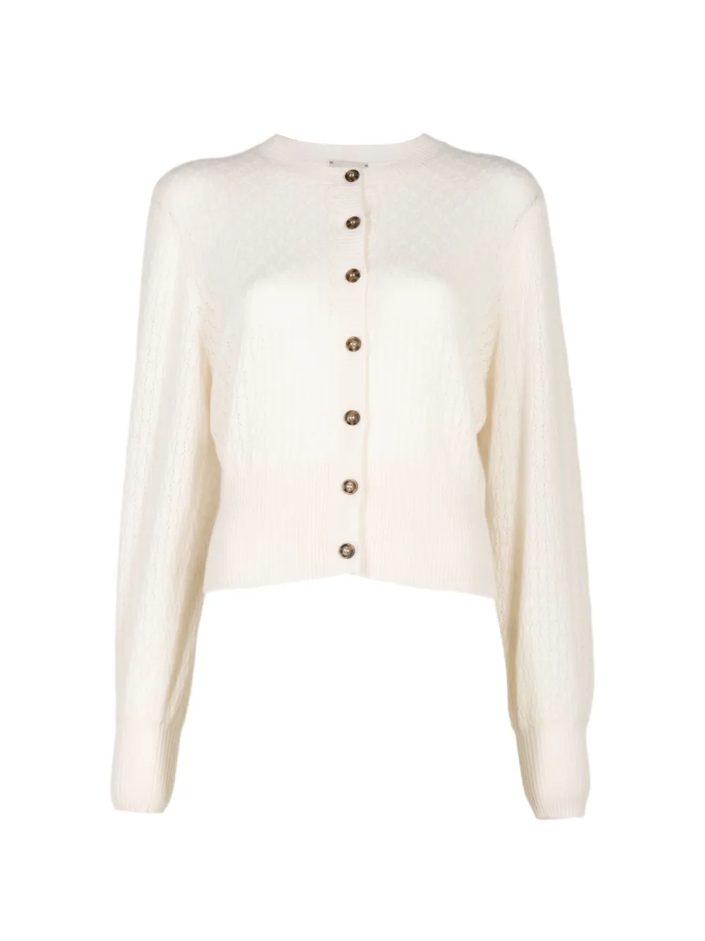 Le Kasha Gaya pointelle-knit cardigan - Weiß