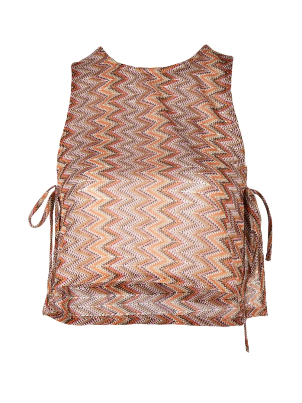 PALMACEA Zuria zigzag-pattern top - Orange