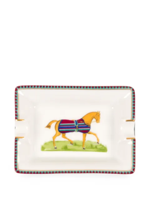 Hermès Pre-Owned 2000s horse porcelain ashtrays