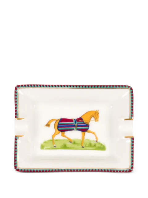 Hermès Pre-Owned 2000s horse porcelain ashtrays