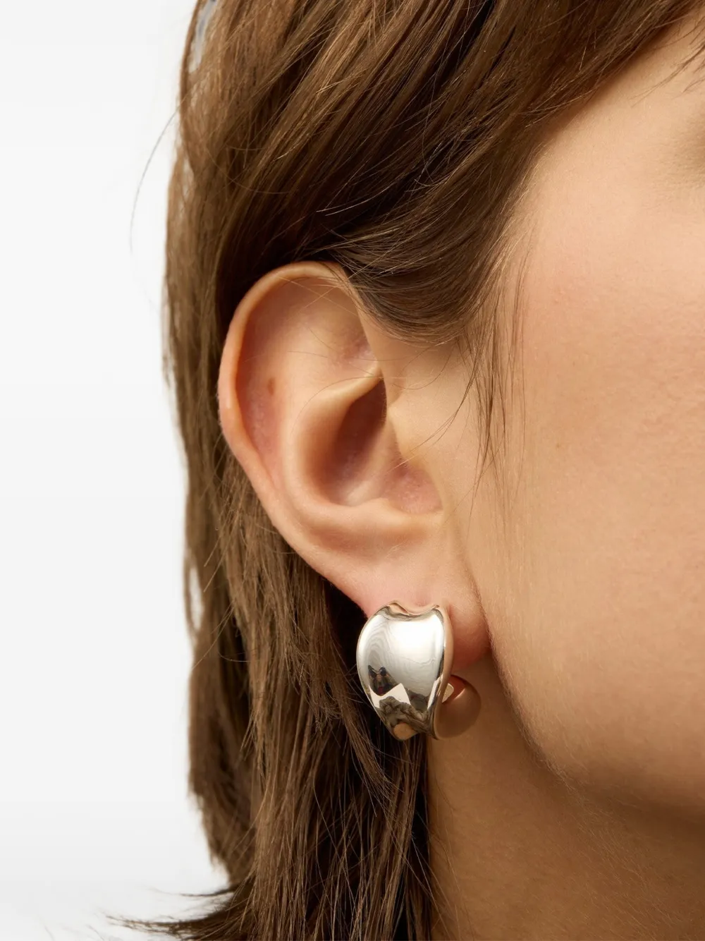 Jenny Bird Chunky Doune hoop earrings - Argento
