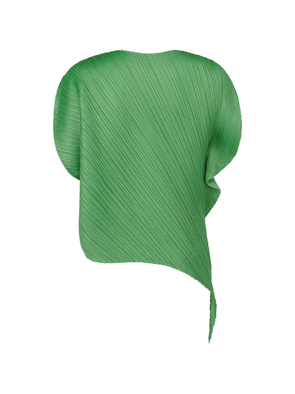 Pleats Please Issey Miyake Leaf asymmetrische blouse Groen
