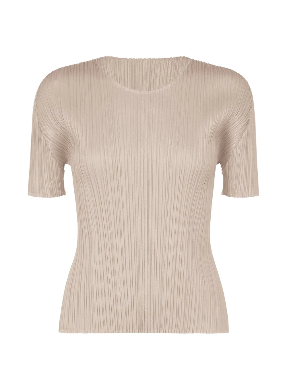 Pleats Please Issey Miyake Basics pleated T-shirt - Toni neutri