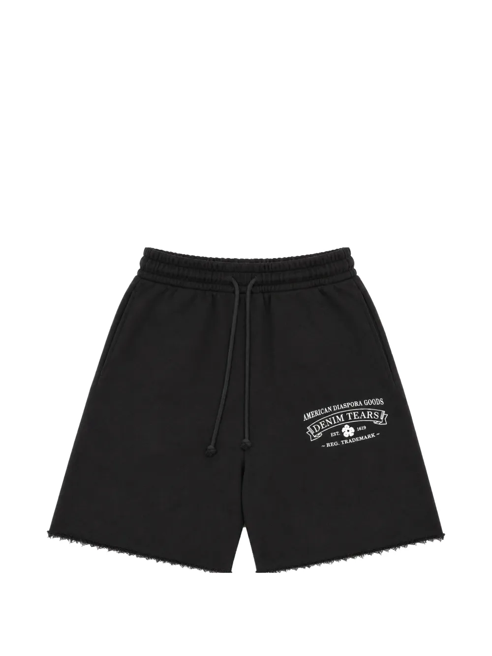 Denim Tears logo-print shorts - Nero