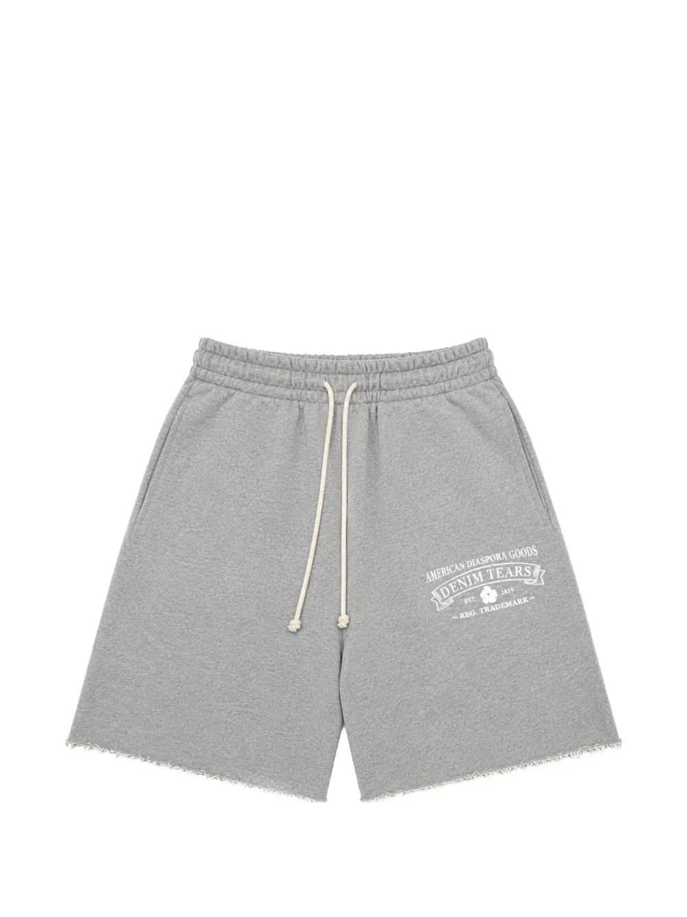 Denim Tears logo-print shorts - Grigio