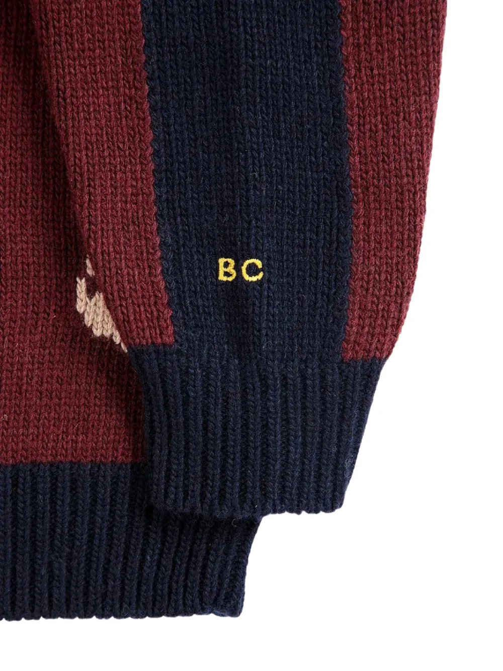 Bobo Choses Forest Scene intarsia gebreid vest Rood