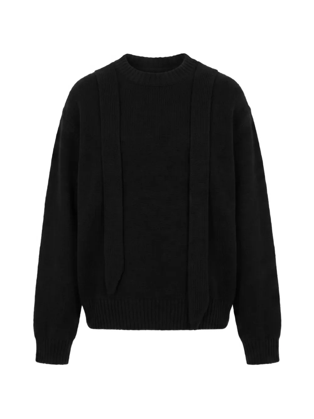 sacai Pullover mit Kontrasteinsatz - Schwarz