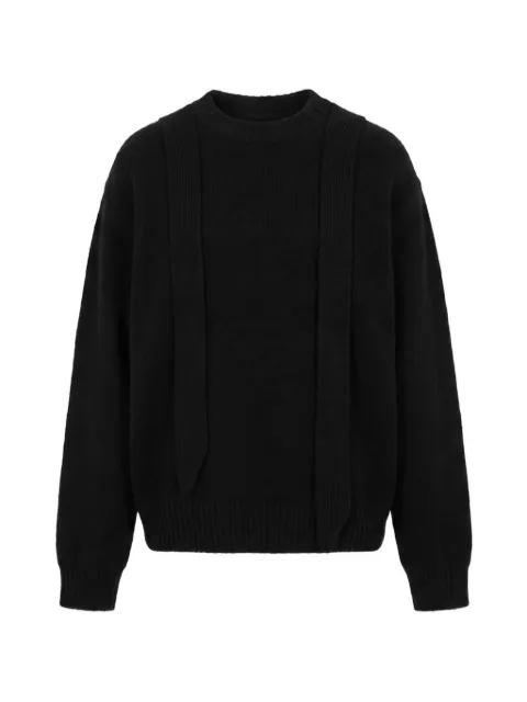 sacai suéter con paneles