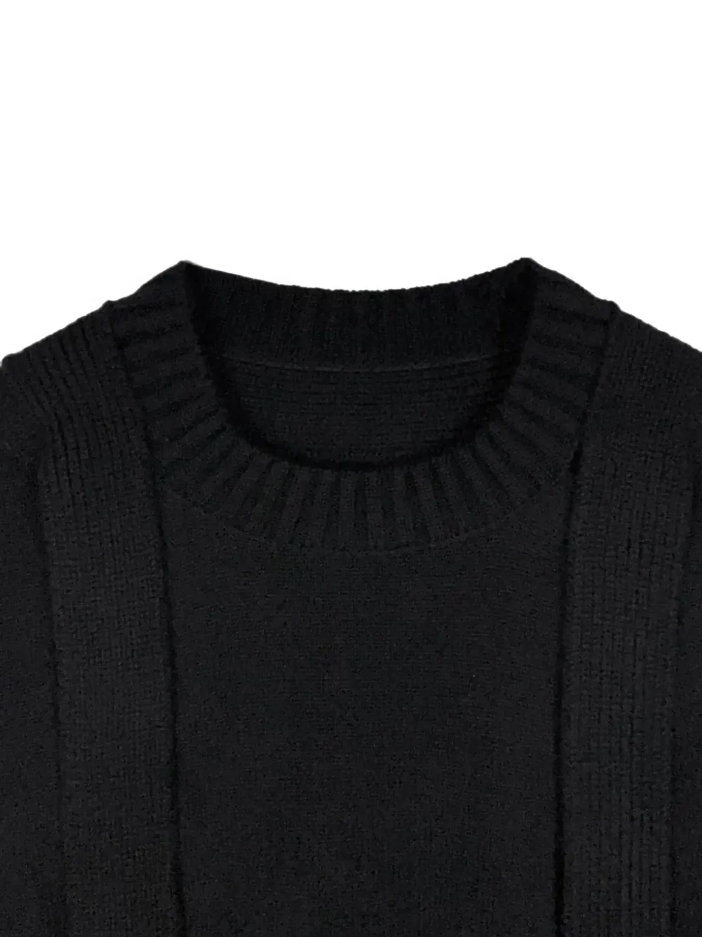 sacai Trui met vlakken Zwart