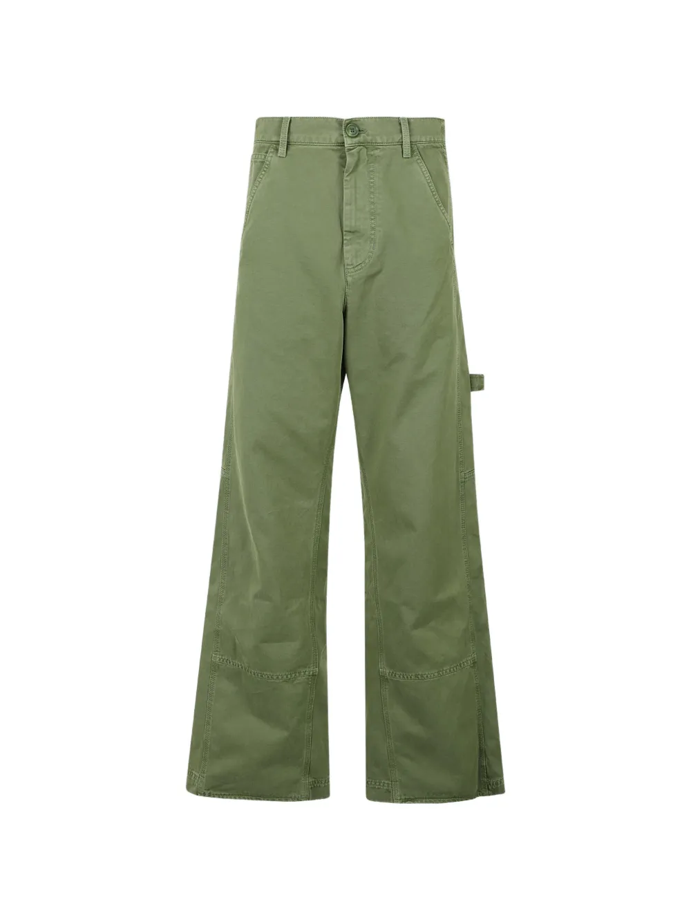 Marni straight-leg cotton trousers - Verde