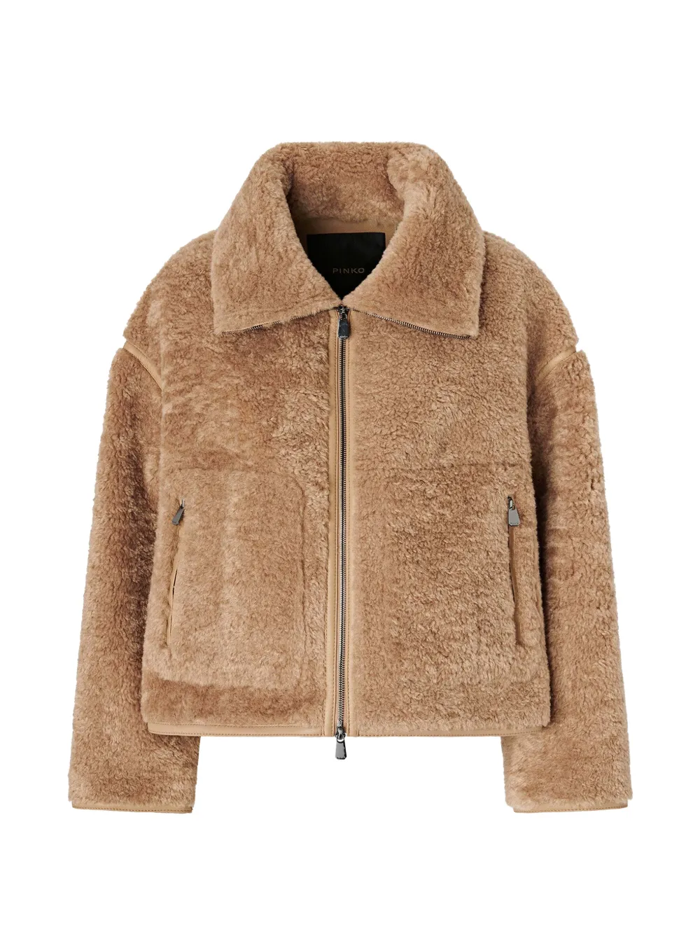 PINKO fleece zip-up jacket - Toni neutri