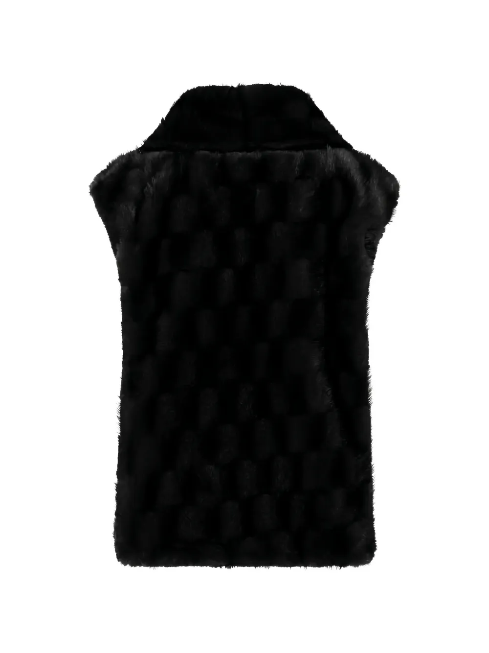PINKO Bodywarmer van imitatiebont met hoge hals Zwart