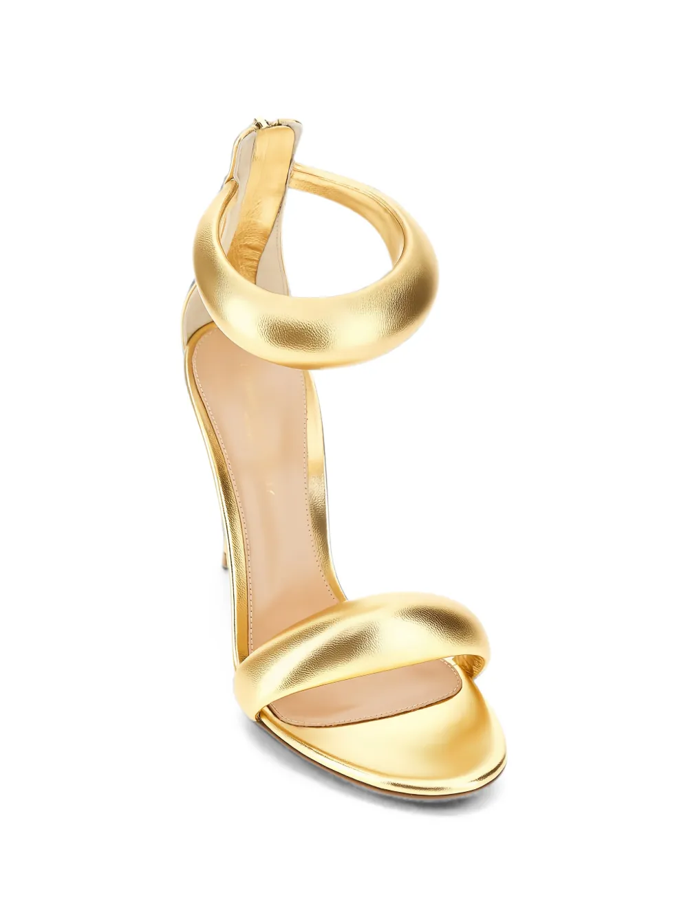 Gianvito Rossi Bijoux metallic-effect sandals Goud